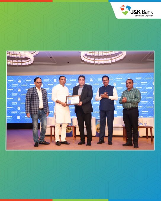 J&K Bank Wins Digital Transformation Award