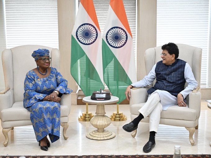 Meeting Between WTO Chief and Piyush Goyal