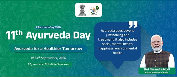 11th Ayurveda Day to be observed on 23 September