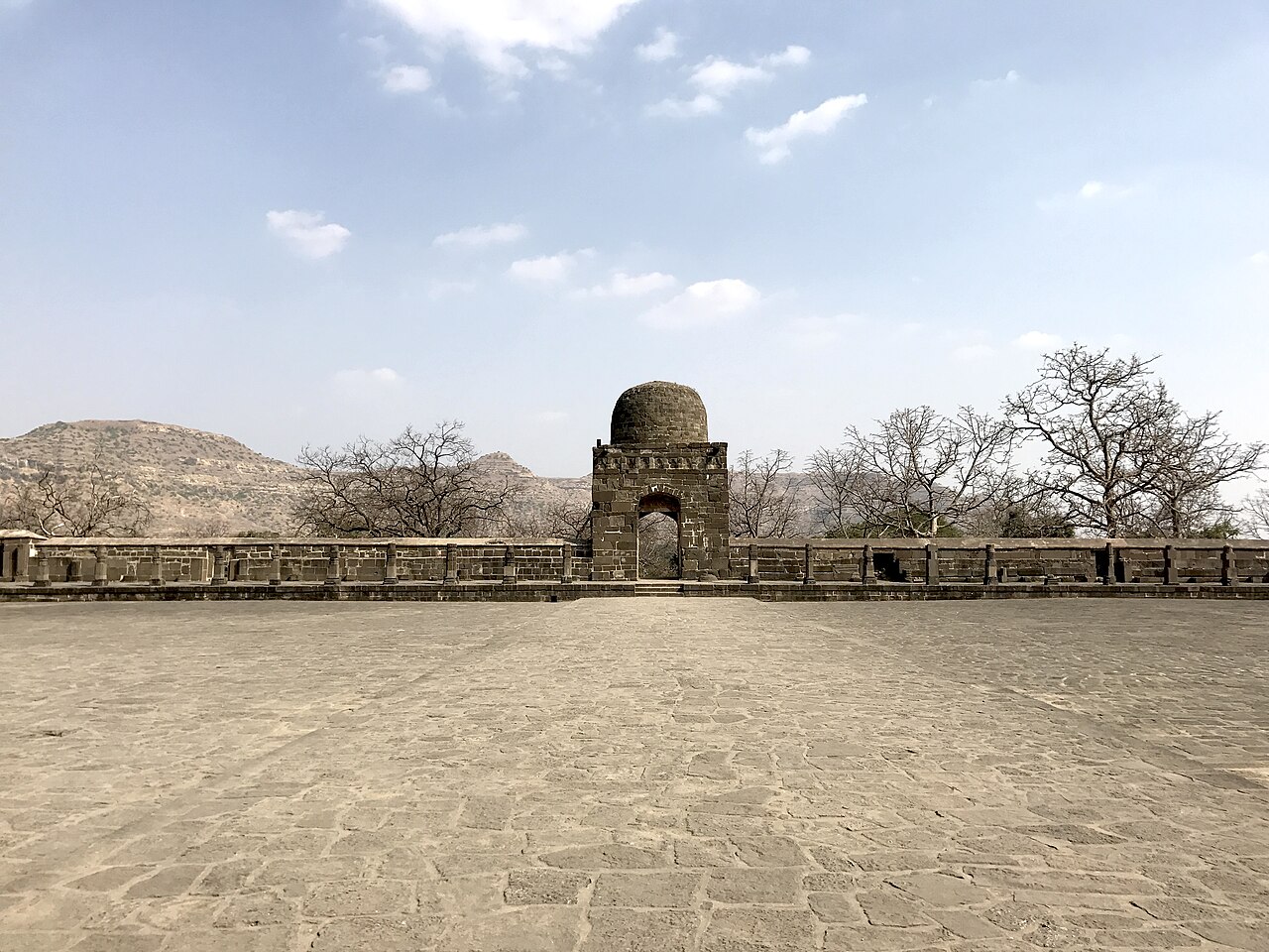 Ancient assembly area in a desolate fortress